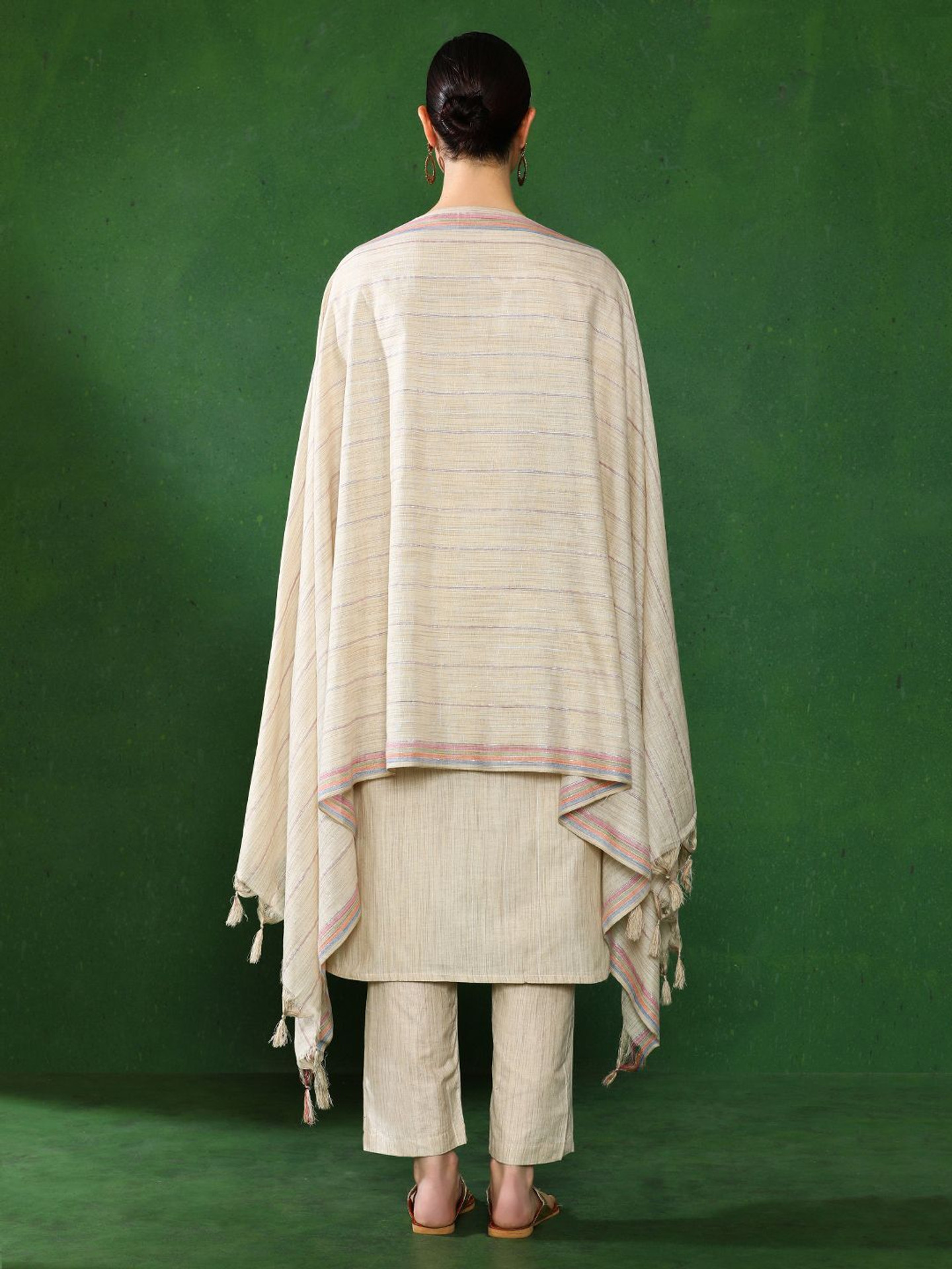 Jaipur Kurti Women Pure Cotton Kurta Pant Dupatta Set - Image 4