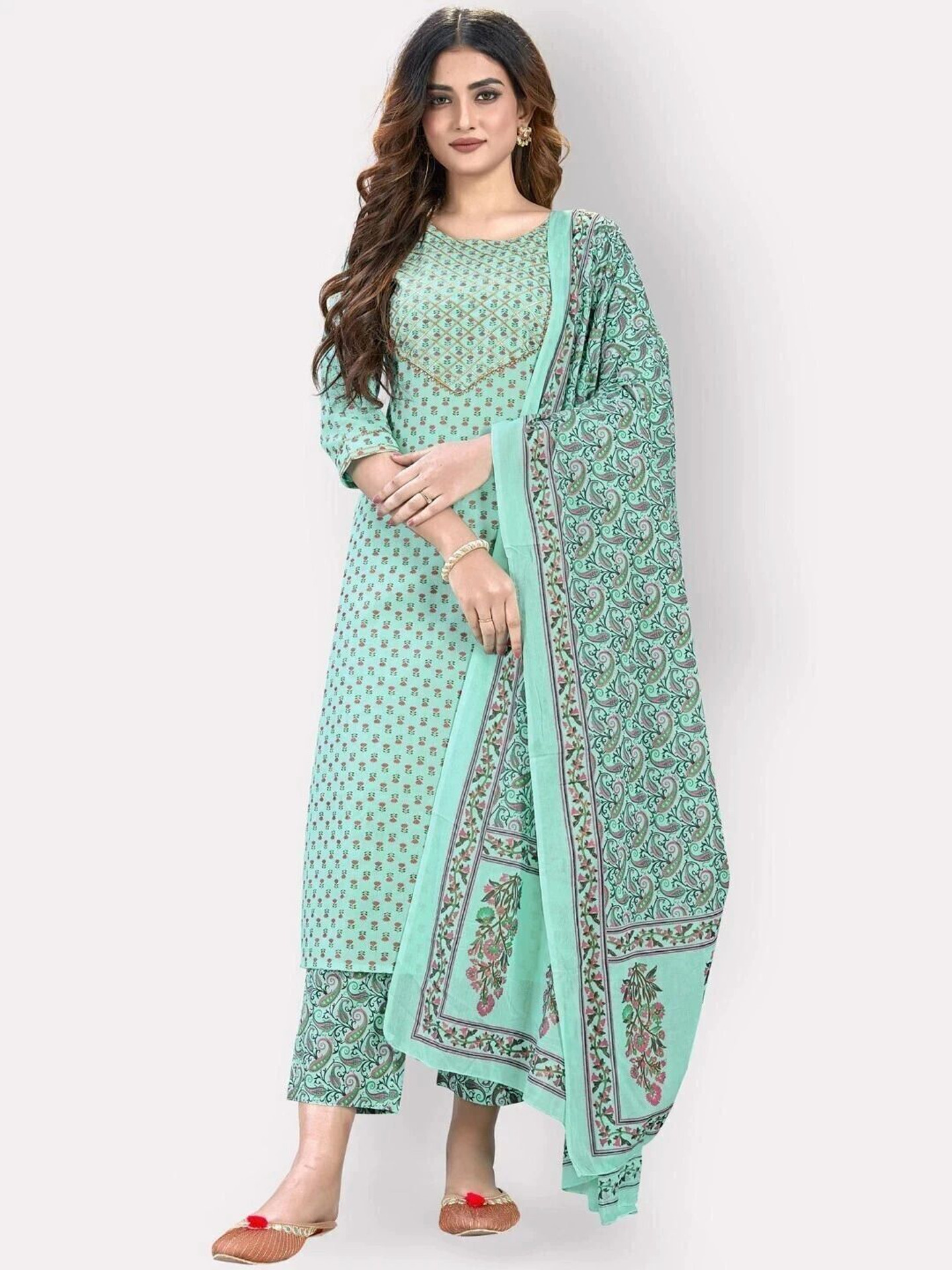 VBUYZ Women Pure Cotton Kurta Pant Set - Image 4